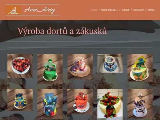 výroba dortů a zákusků