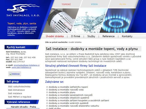 sas instalace - 