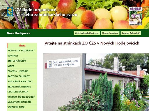 základní organizace zahrádkářů nové hodějovice, český zahrádkářský svaz, 