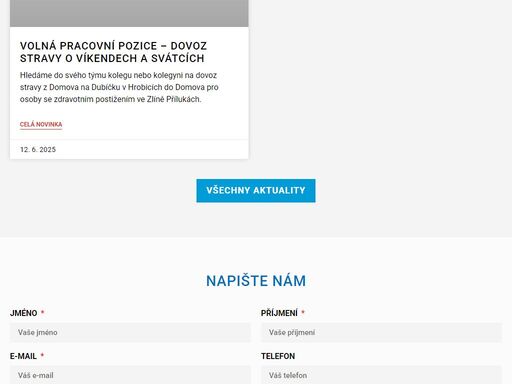poskytovatel služeb pro osoby se zdravotním postižením na zlínsku.