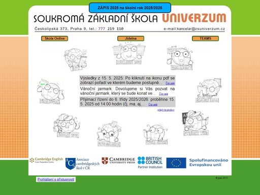 www.zsuniverzum.cz