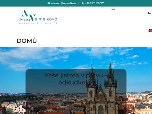 advokátní kancelář poskytující online právní služby prakticky „komukoliv – kdykoliv – odkudkoliv“, a to za dostupnou cenu.