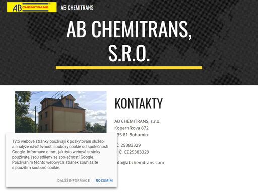 abchemitrans - průmyslové chemikálie, plasty, kovy, obaly, recyklace odpadů, prodej bazénových přípravků a polystyrénu.