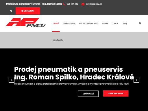 pneuservis a prodej pneumatik ing. roman spilko, na jezírkách 161, hradec králové 11, pneuservis, přezutí a opravy pneumatik, prodej pneumatik a disků