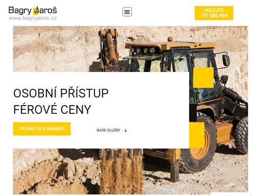 osobní přístup férové ceny. potřebujete více informací? napište nám. stavební práce, výkopové práce, demolice, odvoz zeminy a suti, zahrady pro každou zakázku máme správný stroj