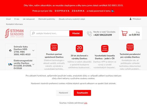 dodáváme kompletní sortiment společnosti danfoss. vysokotlaká čerpadla, snímače teploty, snímače tlaku, měřiče tepla, elektromagnetické ventily, průmyslové armatury, regulátory tlaku a teploty. jsme premium partner společnosti danfoss.