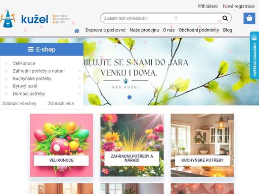 e-shop kužel nabízí široký sortiment pro vaši domácnost: kuchyňské potřeby, zahradní nářadí, textilie, drogerii, bižuterie, elektro, železářství a potřeby pro kutily. rychlé dodání a osobní přístup.? prodejna v přezleticích.
