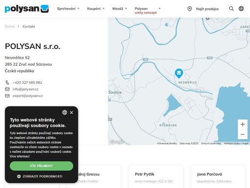 firma polysan vyrábí sanitární techniku - vany, sprchové zástěny, sprchové vaničky, sprchové kouty, hydromasážní systémy a další.