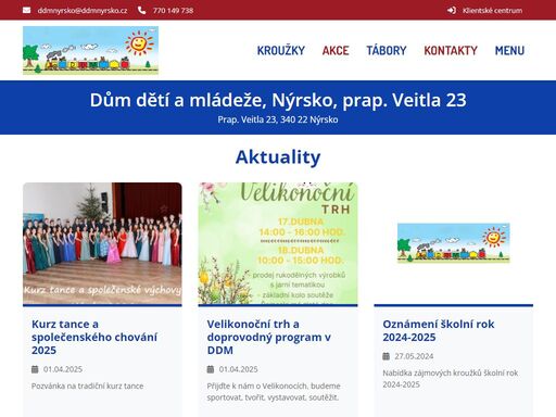dům dětí a mládeže, nýrsko, prap. veitla 23