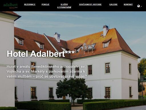 ubytujte se v ekologickém hotelu adalbert***, který se nachází v srdci nejstaršího českého kláštera.