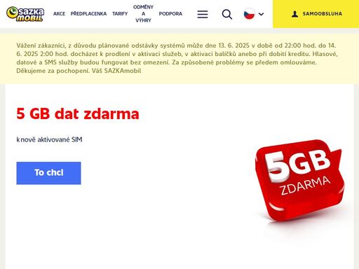 sazkamobil naděluje nejlevnější data a nové tarify pro všechny a bez závazků.