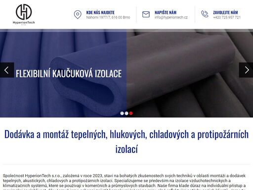 společnost hyperiontech s.r.o., založená v roce 2023, staví na bohatých zkušenostech svých techniků v oblasti montáží a dodávek tepelných, akustických, chladových a protipožárních izolací. specializujeme se především na izolace…