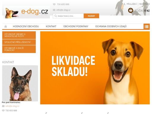 elektrické výcvikové obojky pro psy, obojky proti štěkání a neviditelné ploty za skvělé ceny | e-dog.cz
