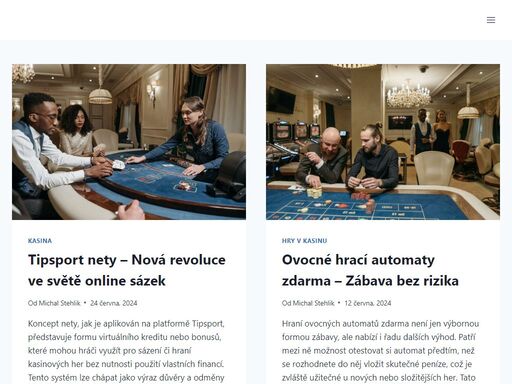 chcete hrát v online kasinech, ale nevíte, jak vybrat to nejlepší? remaart vám pomůže. na našem blogu najdete nezávislé recenze a porovnání nejlepších online kasin v české republice. michal stehlík vám poradí s výběrem spolehlivých a bezpečných herních webů a doporučí vám hry, ve kterých se dají vyhrát peníze. zjistěte, jak vybrat nejlepší online kasino pro své potřeby.