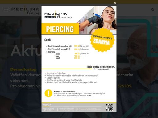 centrum laserové medicíny v jevíčku. mudr. jana melková - vyšetření znamének, akné, žilek, strií.vyšetřujeme laserem, ultrazvukem, rentgenem.