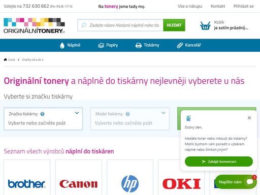 máme nejširší výběr náplní do tiskáren na trhu. originální tonery za nejlepší ceny.