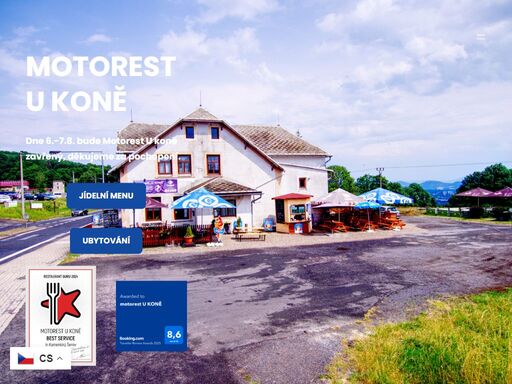 vítejte v motorestu u koně, příjemném motorestu s velkým parkovištěm poblíž chráněné krajinné oblasti lužických hor a známých panských skal. nabízíme pravidelné společenské akce a možnost ubytování, jídel a zmrzliny.