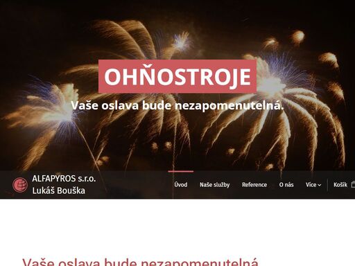 vaše oslava bude nezapomenutelná