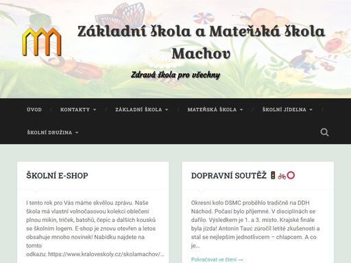 oficiální stránky základní a mateřské školy machov, okres náchod