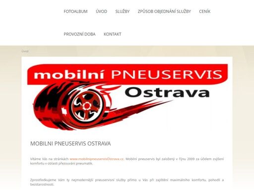 provoz mobilního pneuservisu. 