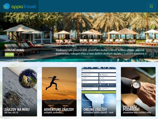 appia travel to je dovolená na míru pro každého. naše zkušenosti šetří váš čas. luxus, exotika, dobrodružství a zážitky. to je i váše dovolená snů!