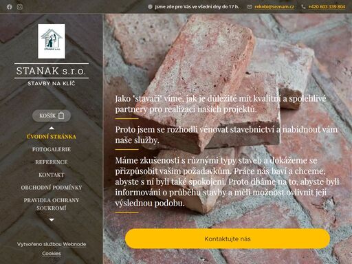 jako stavaři víme, jak je důležité mít kvalitní a spolehlivé partnery pro realizaci našich projektů.