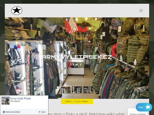 nejlepší army shop v písku a okolí.