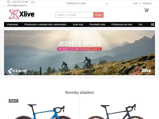 homepage. premium dealer jízdních kol cube
jsme autorizovaný prodejce elektrokol a jízdních kol cube. nabízíme také doplňky této značky. 


kamenná prodejna ve zlíně
přijďte si nové kolo nebo elektrokolo vyzkoušet přímo na naší kamenné prodejně ve zlíně.


doprava zdarma nad 3 000 kč
nabízíme nejvýhodnější…