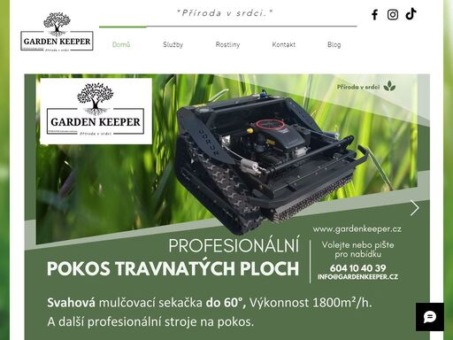 vítejte v zahradním centru garden keeper - dříve čtyřlístek! nabízíme široký sortiment venkovních i pokojových rostlin pro každý domov a zahradu. pro vaše rostliny máme velký výběr kvalitních substrátů a hnojiv, které jim zajistí optimální růst. milujete čerstvé řezané květiny? u nás si vyberete. a pokud plánujete realizovat či upravovat svou zahradu, jsme tu pro vás s odborným poradenstvím a službami. objevte svět rostlin s garden keeper! bystrcká 40, brno