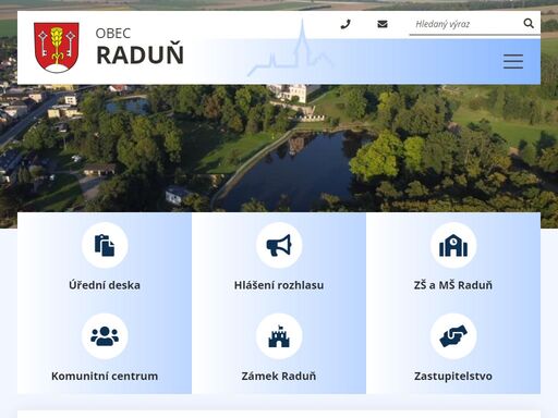 oficiání stránky obce raduň