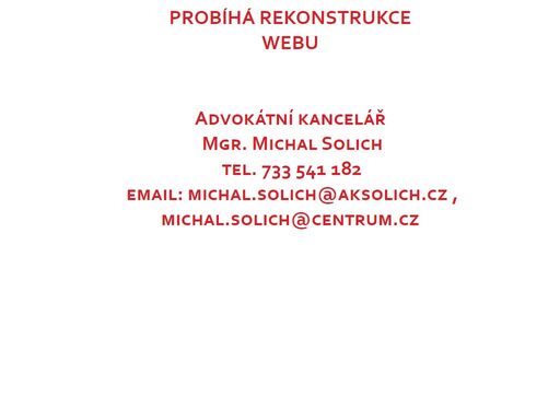 advokátní kancelář hradec králové - mgr. michal solich