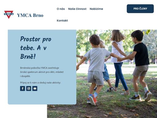 ymca brno je komunitní nezisková organizace zaměřená na volný čas. je otevřená všem bez rozdílu.