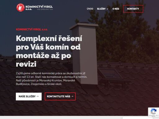 poskytujeme veškeré služby v oblasti kominictví. naší působností je moravský krumlov, moravské budějovice, znojmo a široké okolí, neváhejte nás kontaktovat.