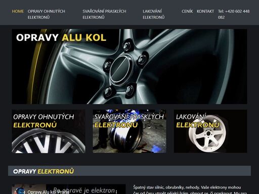 provádíme opravy alu disků, rovnání disků, svařování a lakování