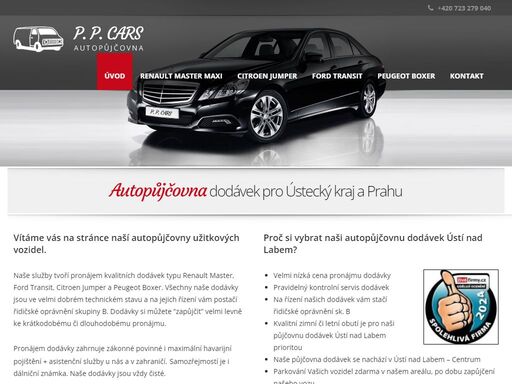 autopůjčovna ústí nad labem - půjčovna užitkových vozidel a luxusního auta mercedes.