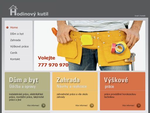 hodinový kutil - práce všeho druhu. zajištění drobných oprav a údržba vodoinstalace, elektroinstalace, nábytku, stěn, zámků a jiných věcí. možnost vymalování, sestavení nábytku, položení krytiny, zapojení pračky