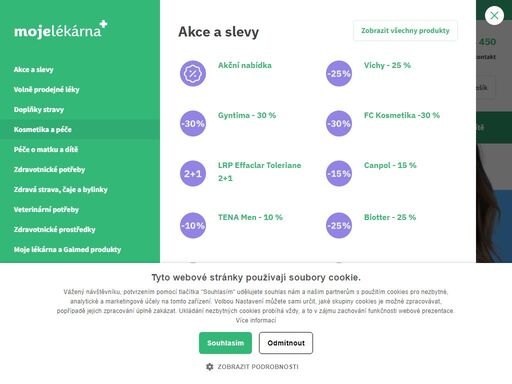 nabízíme vám širokou nabídku léků, doplňků stravy nebo kosmetiky s více jak 300 pobočkami. nakupte za skvělé ceny s odběrem zdarma!