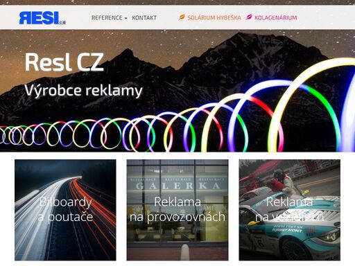 nabízíme výrobu reklamy, velkoplošný tisk, plotr, výrobu bilboardů, výrobu a grafiku veletržních stánků. resl cz - váš výrobce reklamy