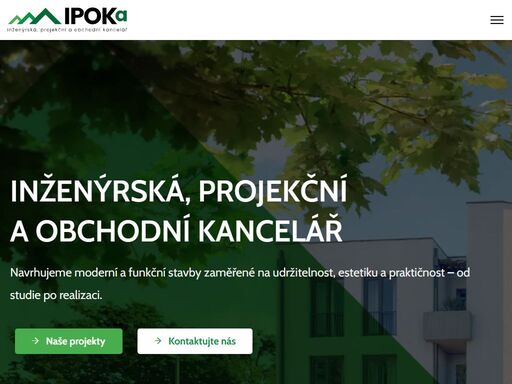 navrhujeme moderní a funkční stavby zaměřené na udržitelnost, estetiku a praktičnost, od studie po realizaci. ipoka - vaše projekční kancelář