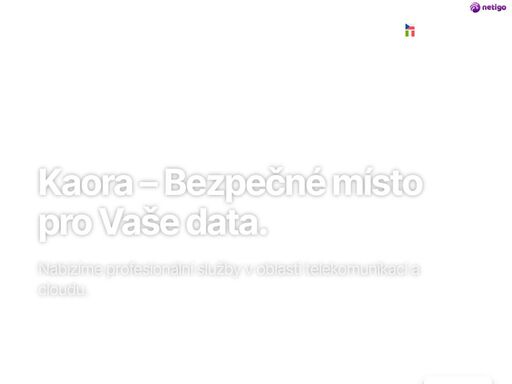 jako kaora máme dlouholeté zkušenosti v oblasti telekomunikačních služeb, cloudu, sítí a kybernetické bezpečnosti.