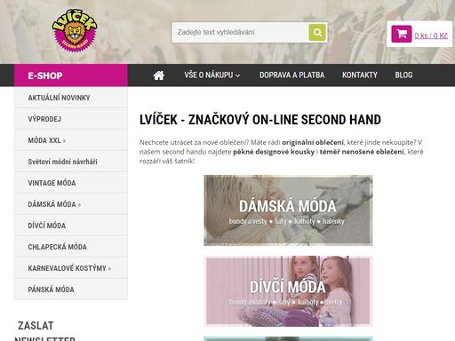 online second hand lvíček nabízí dámská saka a bundy, dámské svetry, dámské kalhoty, sukně, halenky, tuniky a trika, ale také pásky nebo šátky a šály. najdete u nás dámské second hand oblečení, ale i značkové dětské second hand oblečení.