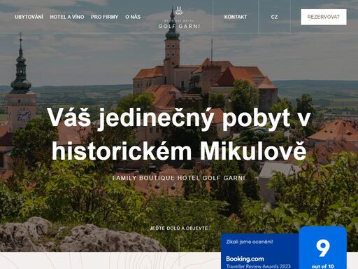 boutique hotel v mikulově pro milovníky vína, umění a dobrého jídla. vinohrad kousek od hotelu, k tomu sklep z 19. století a vína z celého světa.