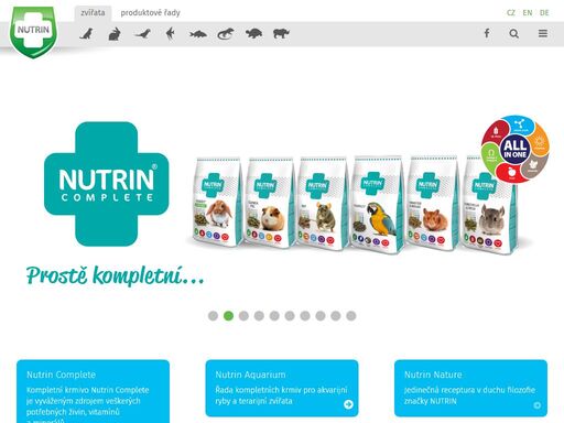 nutrin - řada kompletních krmiv