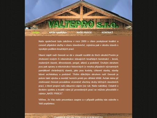 valtepro - tesařství