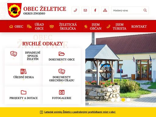oficiální stránky obce želetice