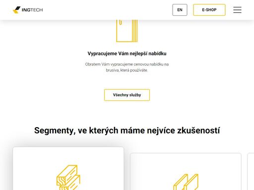 přehled brusných materiálů a příslušenství.