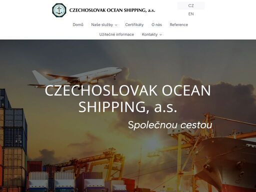 czechoslovak ocean shipping, a.s.
 
společnou cestou    
námořní
přeprava  
letecká
přeprava  
pozemní a kombinovaná
přeprava