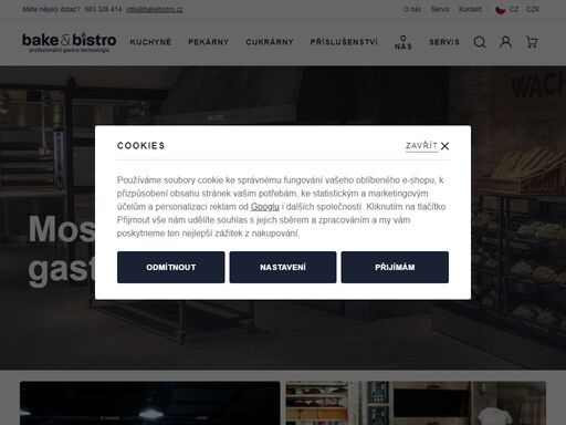 bake&bistro - zařízení do profesionálních kuchyní, cukráren a pekáren.