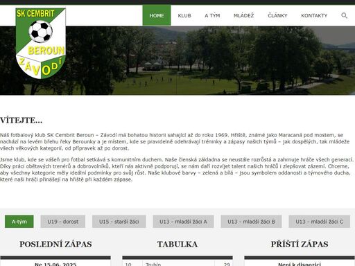 oficiální web fotbalového klubu sk cembrit beroun - závodí. informace o týmech, zápasech, výsledcích a novinkách.