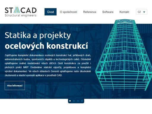 jsme specialisté na statické výpočty a projekty ocelových konstrukcí společ­nost stacad s.r.o. se úzce specializuje na statické výpočty a projekty...
